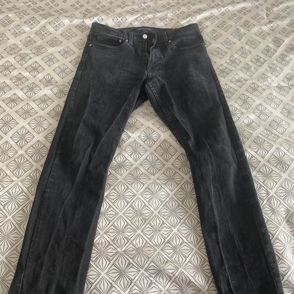 Calvin Klein Men's CKJ 056 Athletic Taper Fit Jean, Forever Black - Picture 1 of 6